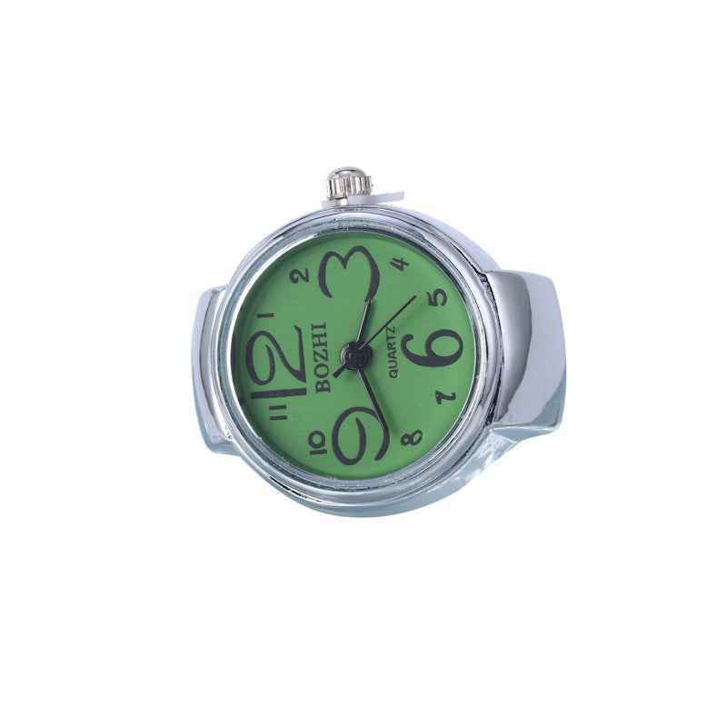 Fashionable Silver Flower Ring Watch with Large Numbers, Stylish and Unique Decorative Watch for Students, Wholesale - MODALIFE