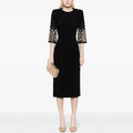 Mid length dress with five quarter sleeves - MODALIFE