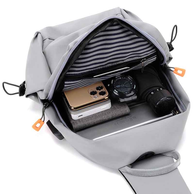 Men's sports chest bag shoulder bag simple men's crossbody bag fashionable small shoulder bag - MODALIFE