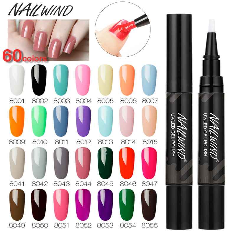 Art Manicure Venalisa 60 Colors Soak Off Enamel Convenience Clean Nail Glue Pen - MODALIFE