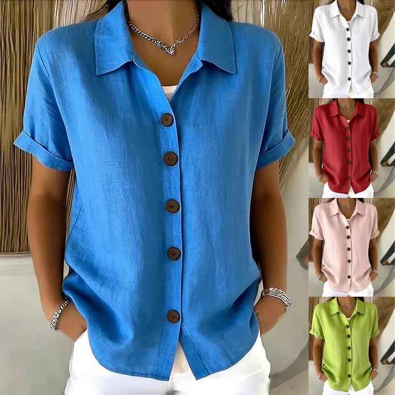 Collar short sleeved top - MODALIFE