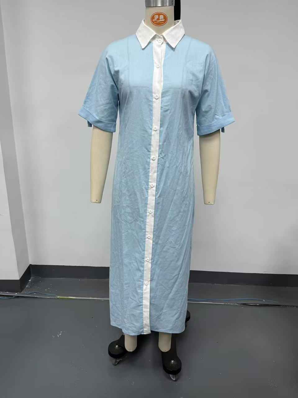 Loose short sleeved shirt skirt - MODALIFE