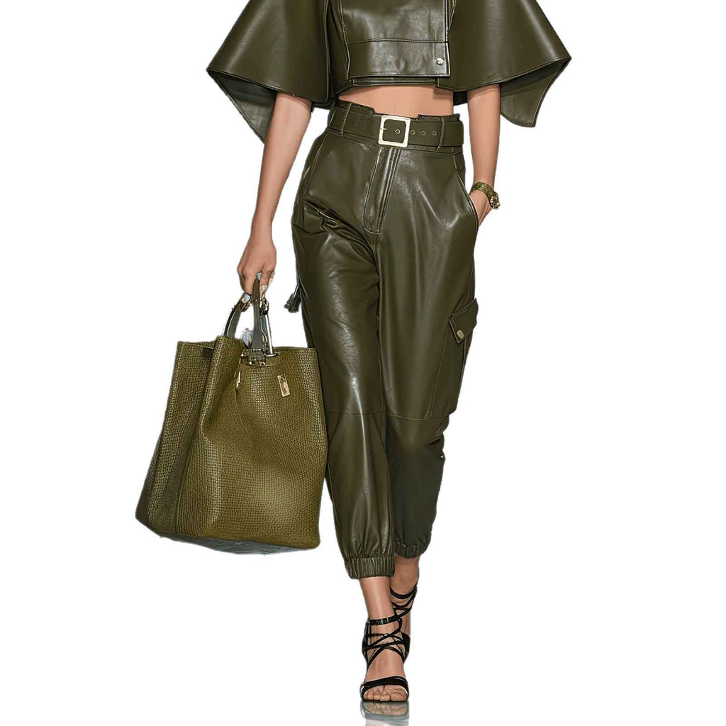 Elastic ankle side pocket long pants for women - MODALIFE