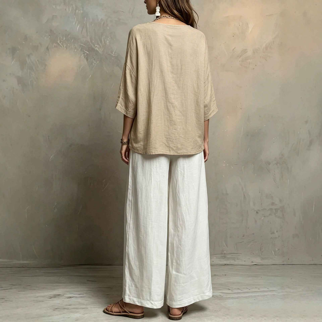 Bohemian Style Loose Elegant Set for Women Casual Vacation Outfit