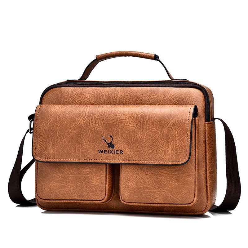 Men's Business Satchel Single Shoulder Bag Cross Body Large Capacity Single Shoulder Leisure Bag Messenger Bag - MODALIFE