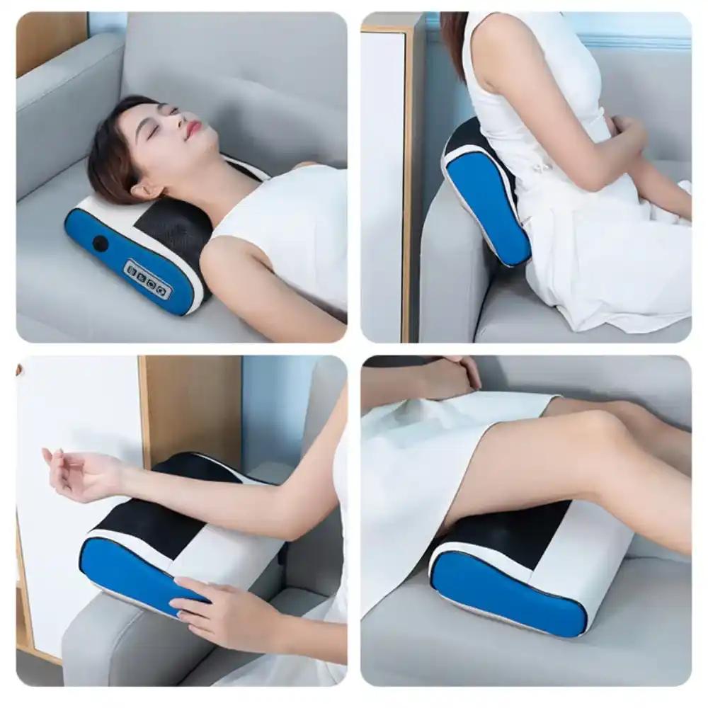 4 Key Smart Cervical Neck Shoulder Electric Waist Back Shiatsu Massage Pillow Heated Car Seat Massage Neck and Shoulder Massager - MODALIFE