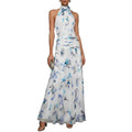 Hanging neck printed dress