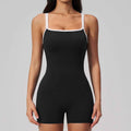 Square collar backless shorts jumpsuit for women - MODALIFE