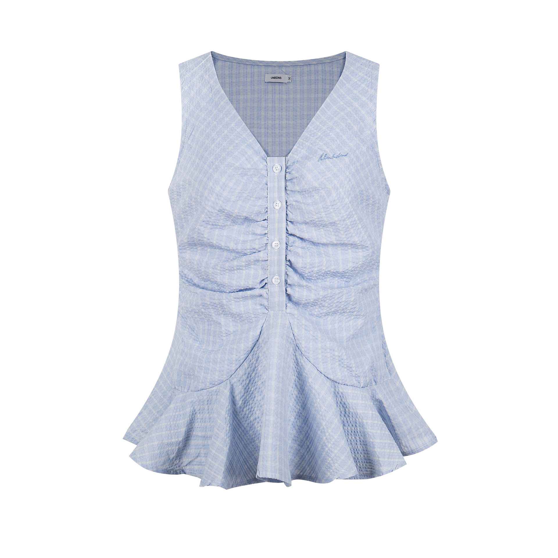 Women's Twisted Knit Detail Fitted V-Neck Casual Short Sleeve Solid Color Minimalist T-Shirt - MODALIFE