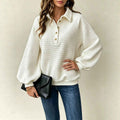 Collar long sleeved top - MODALIFE