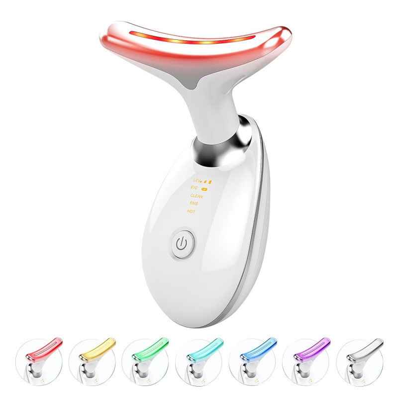 Neck Massager Beauty Device with 7-Color Light Therapy for Neck Wrinkle Care - MODALIFE