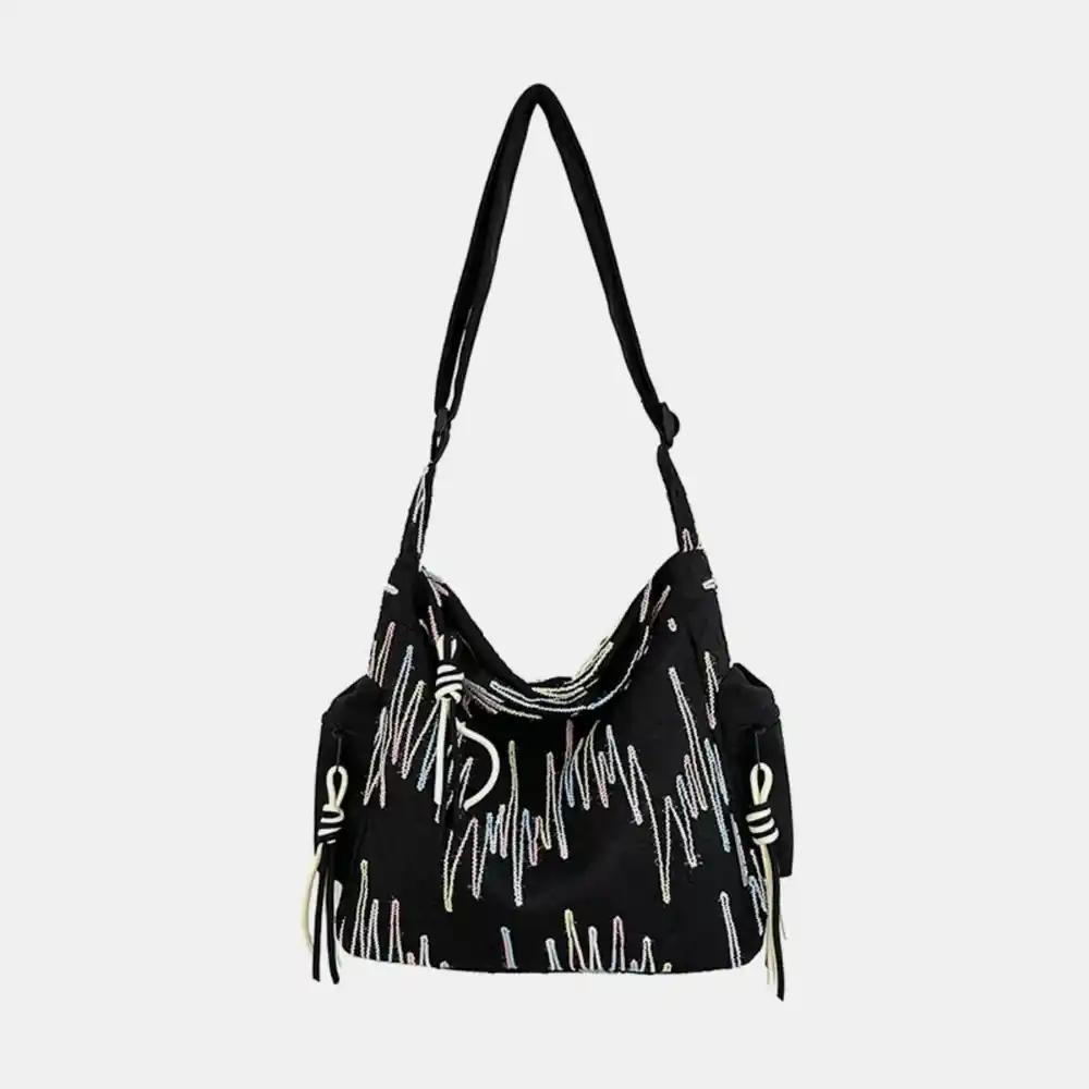 Contrast Texture Shoulder Bag - MODALIFE