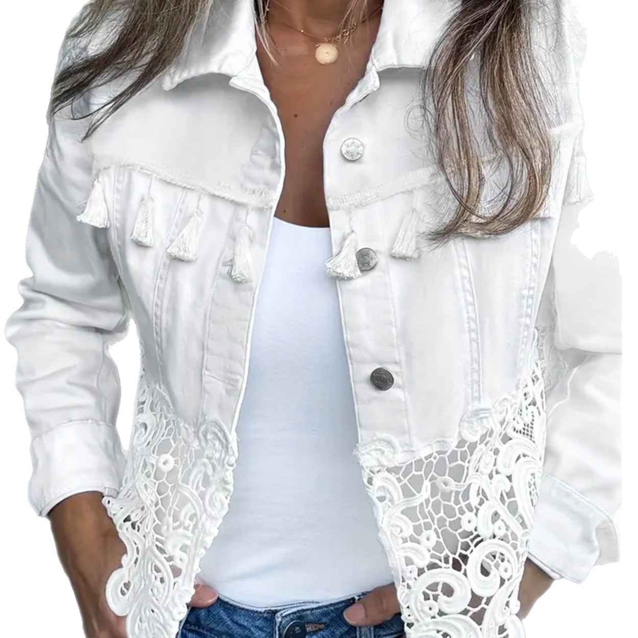Spring Summer New Style Denim Jacket for Women Short Height Friendly - MODALIFE
