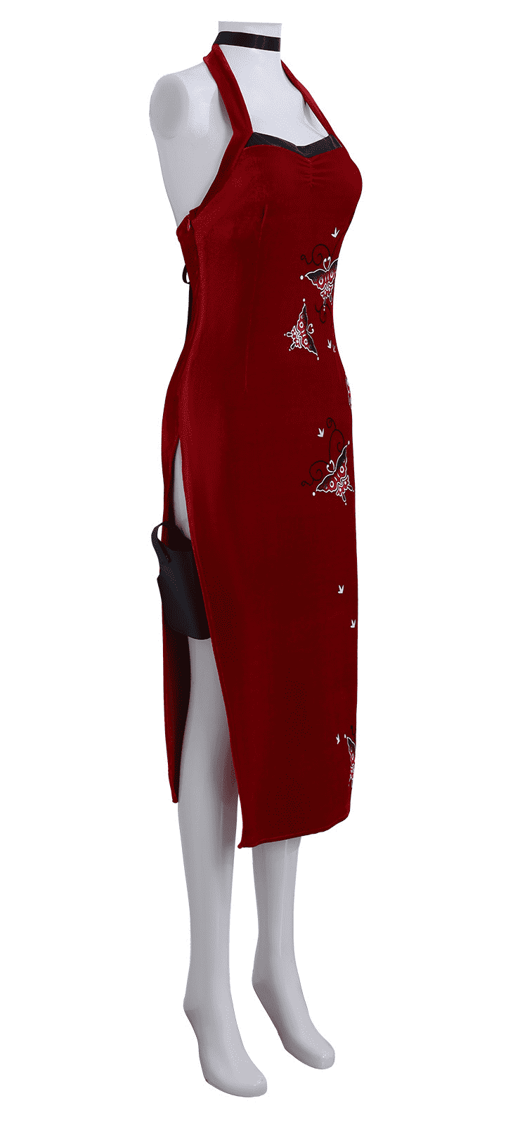 Biohazard Ada Wong Cosplay Dress Red Dress Ada Wong Cosplay Qipao Halloween Costume - MODALIFE