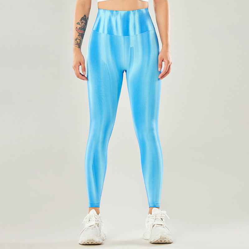 Dyed Aurora High-Waisted Seamless Yoga Pants Tummy Control Fitted Workout Leggings Fitness Pants - MODALIFE