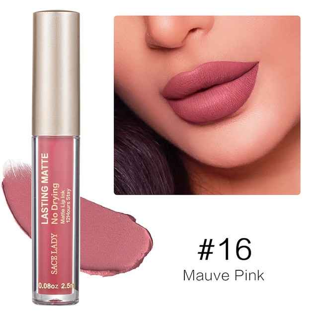 Make Up Waterproof Nude Lipstick Long Lasting Liquid Matte Lipstick Kit Lip Gloss Cosmetics Lipgloss Lip Makeup - MODALIFE