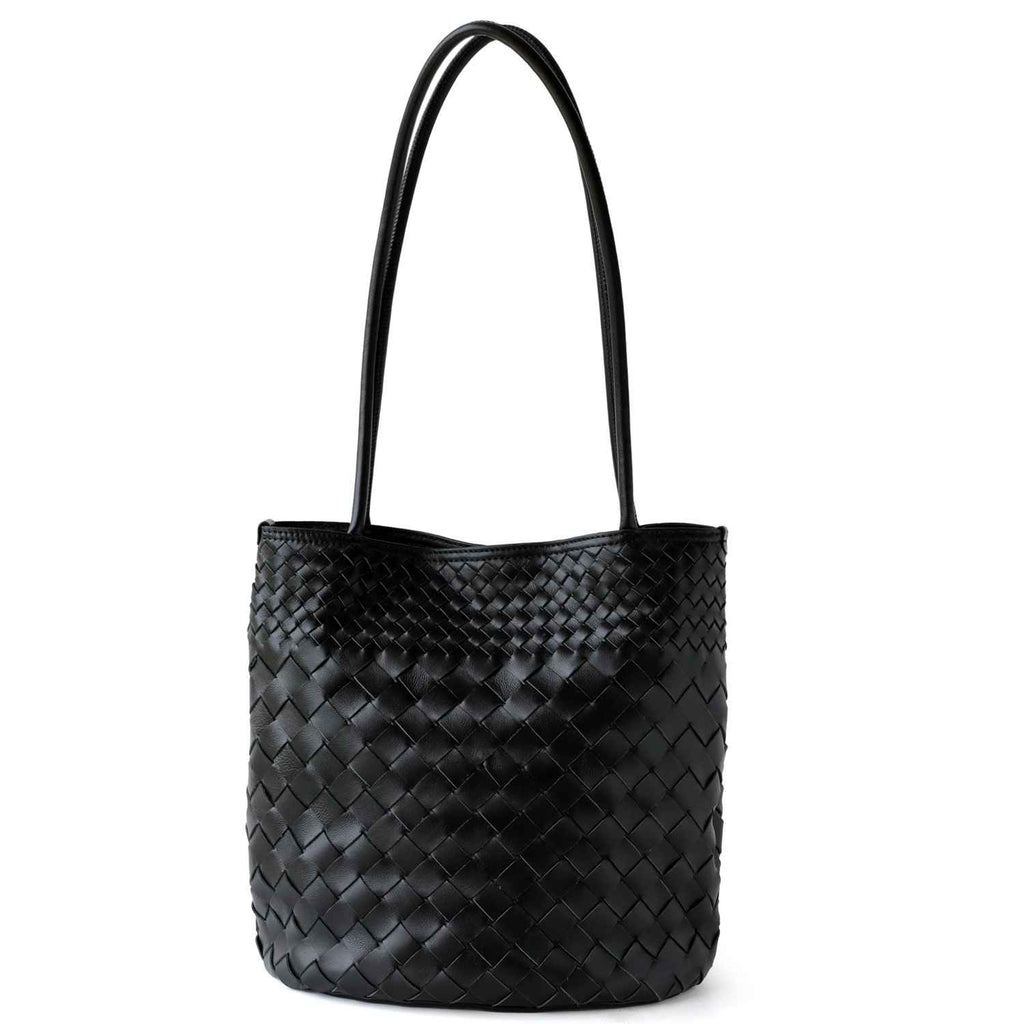 Woven bucket bag single shoulder women's bag - MODALIFE