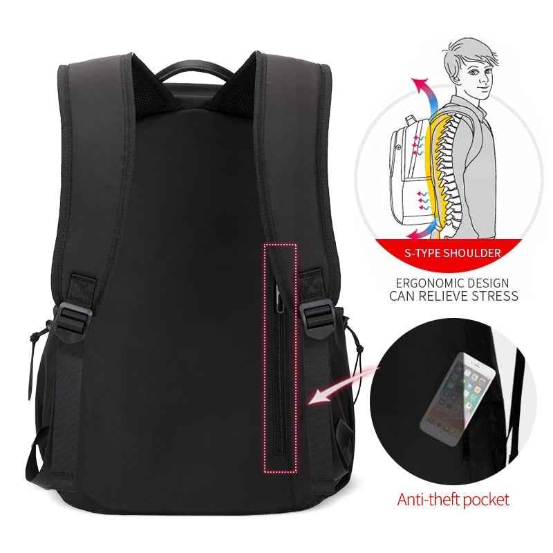 Heroic Knight Men Fashion Backpack 15.6inch Laptop Backpack Men Waterproof Travel Outdoor backpack School Teenage Mochila Bag - MODALIFE