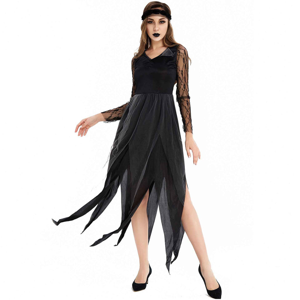 Halloween Costume Zombie Vampire Bride Ghost Bride Outfit - MODALIFE