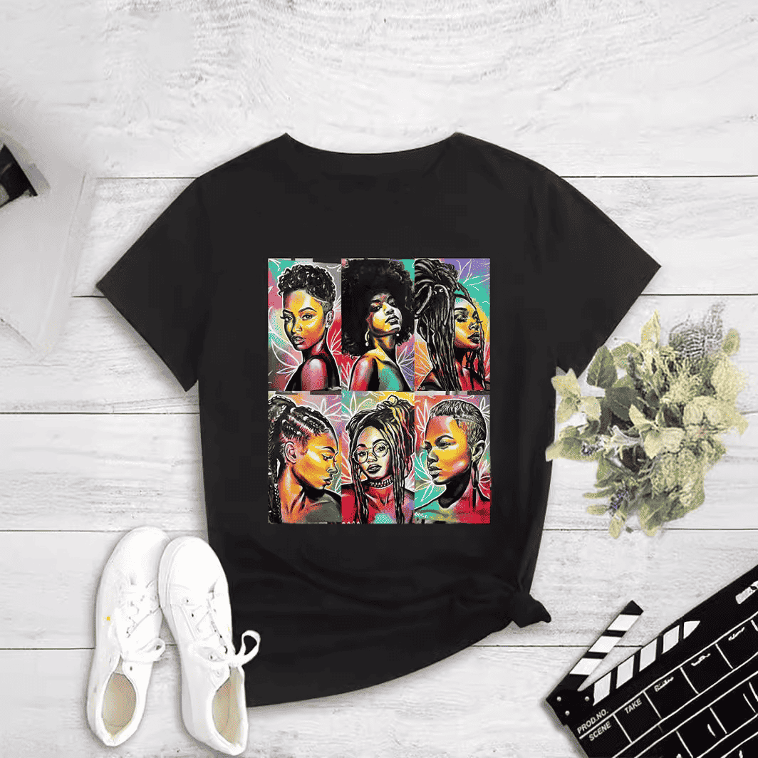 Printed Round Neck Pullover T-Shirt for Women Fashionable Casual Top - MODALIFE
