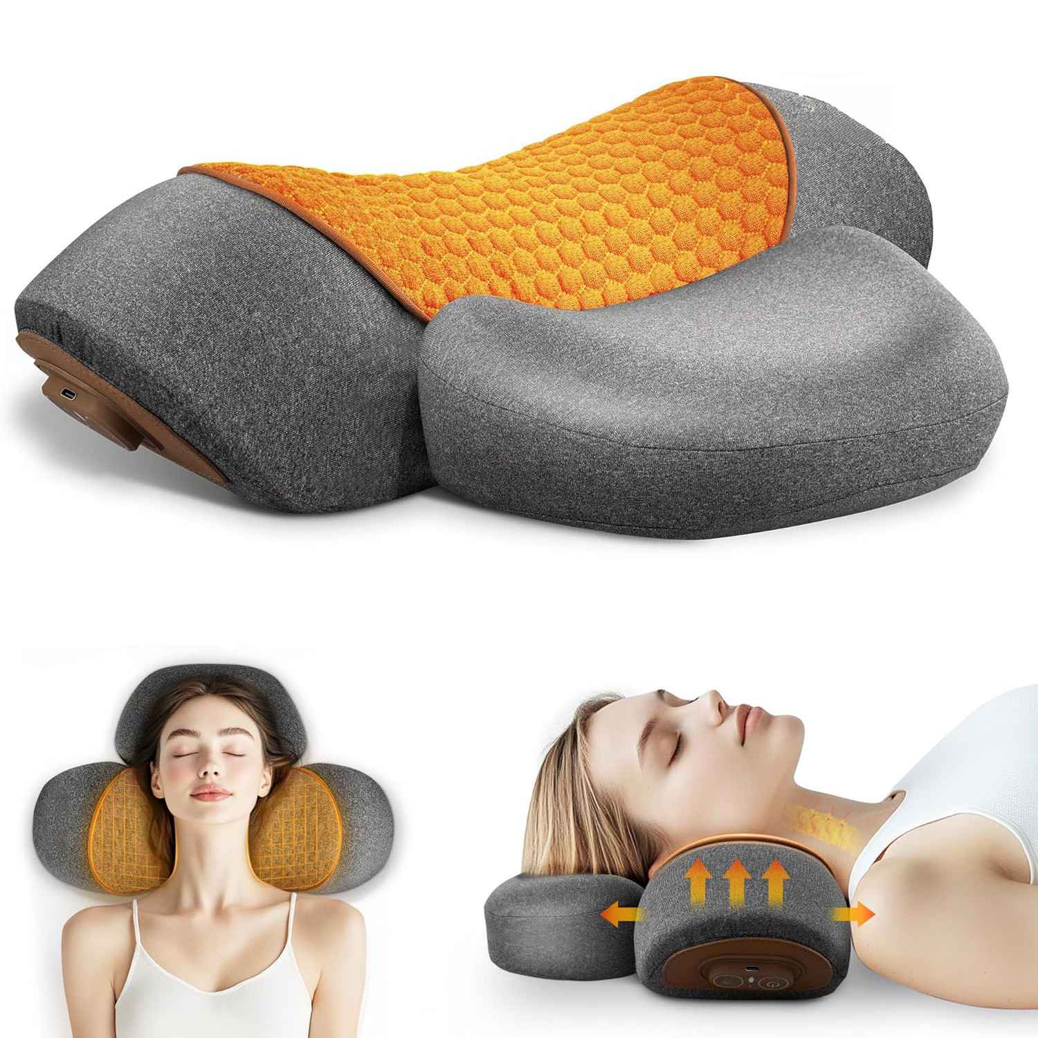 Head pillow cervical spine protection heated compress massage neck protection pillow - MODALIFE