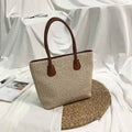 Fashion European and American Style Straw Woven Bag Shoulder Bag Simple Fashion Travel Beach Basket Crossbody Bag - MODALIFE
