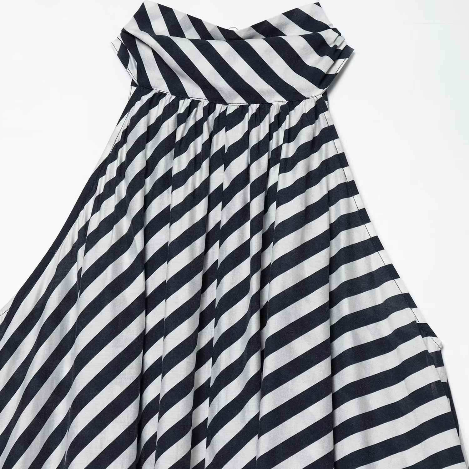 Lace up design A-line dress