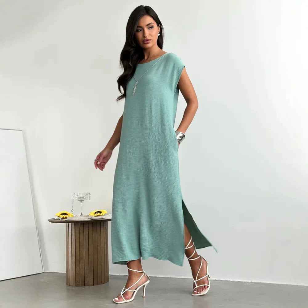 Sleeveless slim fit dress for women
