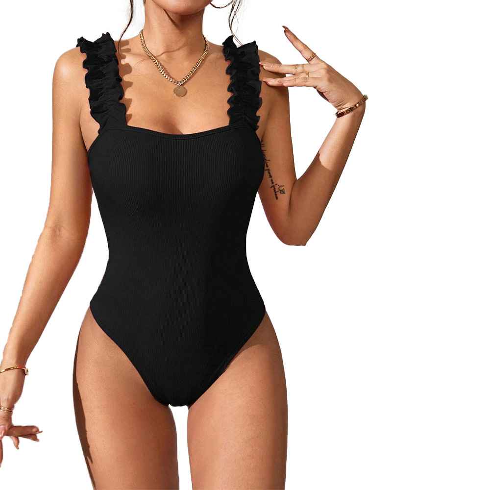 Style Solid Color Sleeveless Strapless Knit Bodysuit - MODALIFE