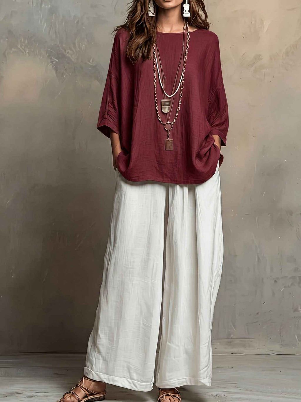 Bohemian Style Loose Elegant Set for Women Casual Vacation Outfit - MODALIFE