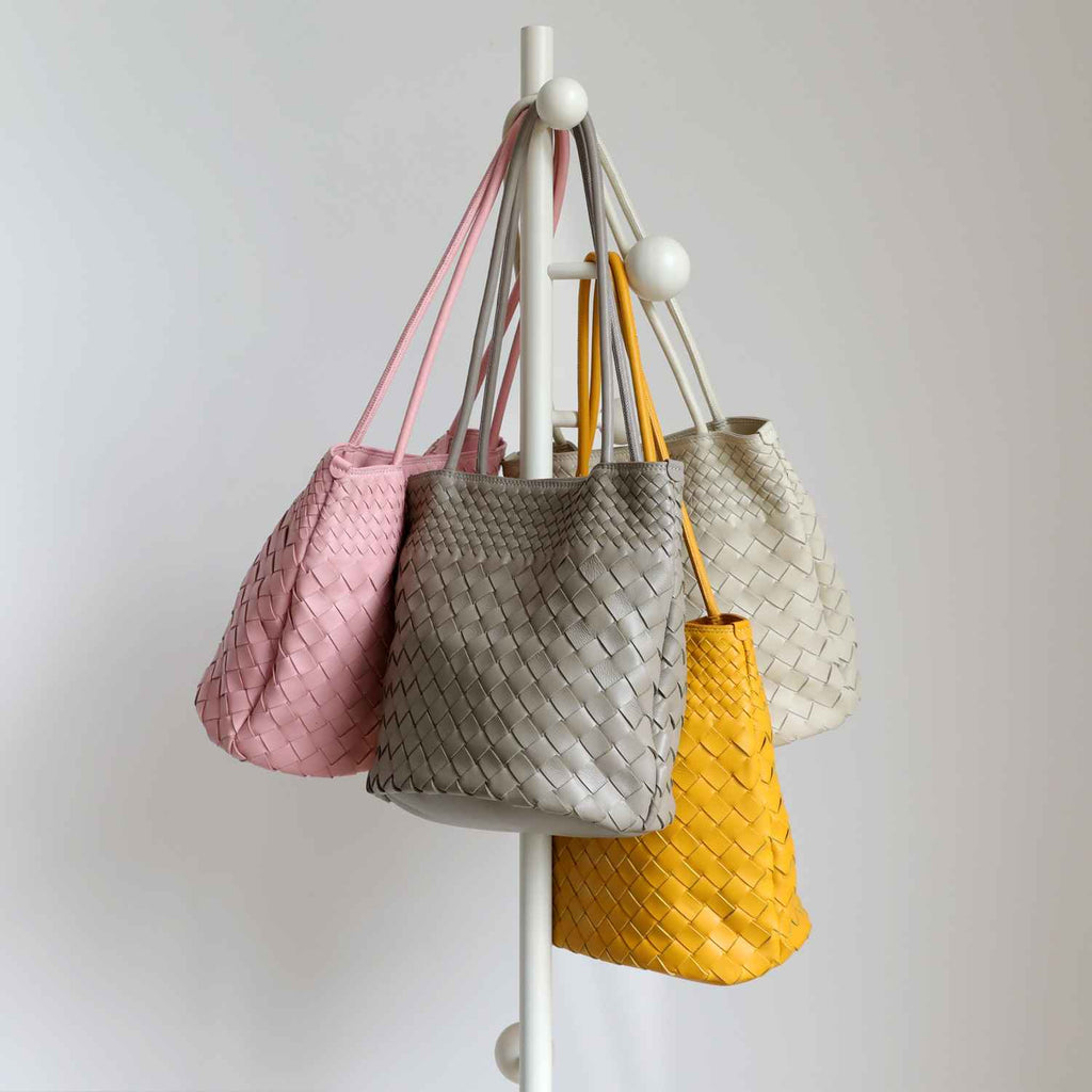 Woven bucket bag single shoulder women's bag - MODALIFE