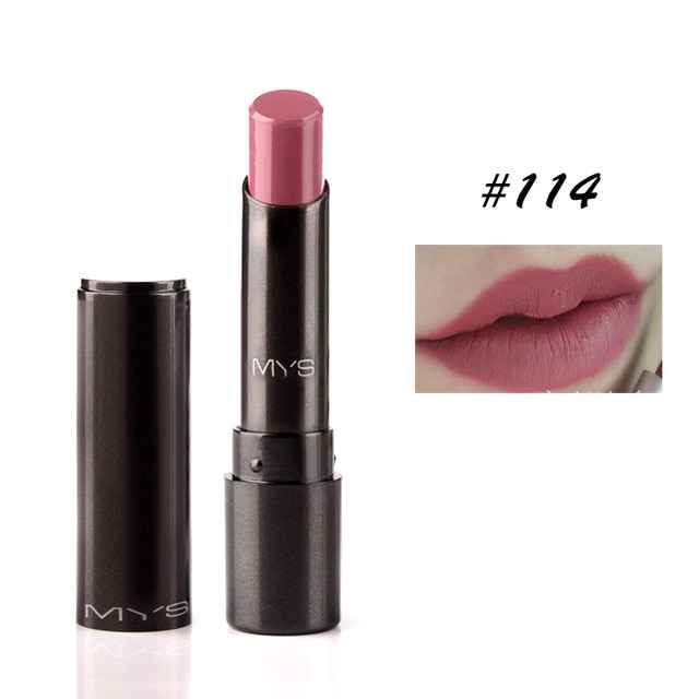 MYS Brand Beauty Matte Lipstick Long Lasting Tint Lips Cosmetics Lipgloss Maquiagem Makeup Red Batom - MODALIFE