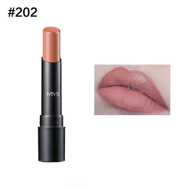 MYS Brand Beauty Matte Lipstick Long Lasting Tint Lips Cosmetics Lipgloss Maquiagem Makeup Red Batom - MODALIFE