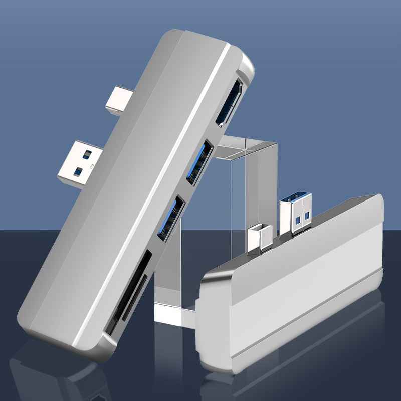 Suitable for Surface Pro 4/5/6 docking station USB to HDMI same screen card reader expansion hub - MODALIFE