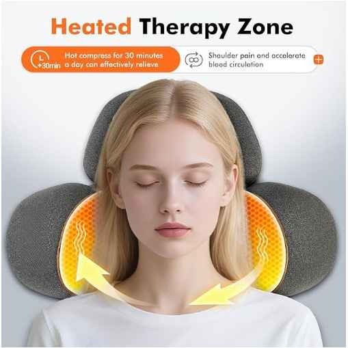 Head pillow cervical spine protection heated compress massage neck protection pillow - MODALIFE