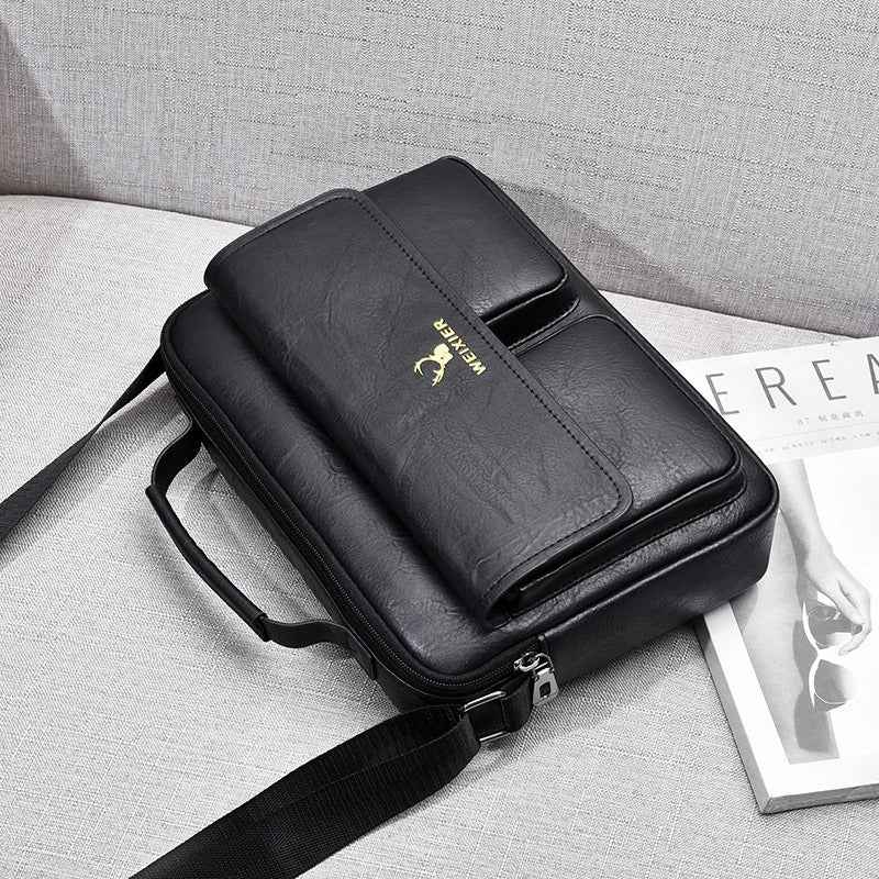 Men's Business Satchel Single Shoulder Bag Cross Body Large Capacity Single Shoulder Leisure Bag Messenger Bag - MODALIFE