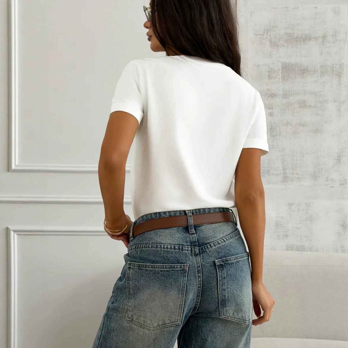 Loose round neck top for women - MODALIFE