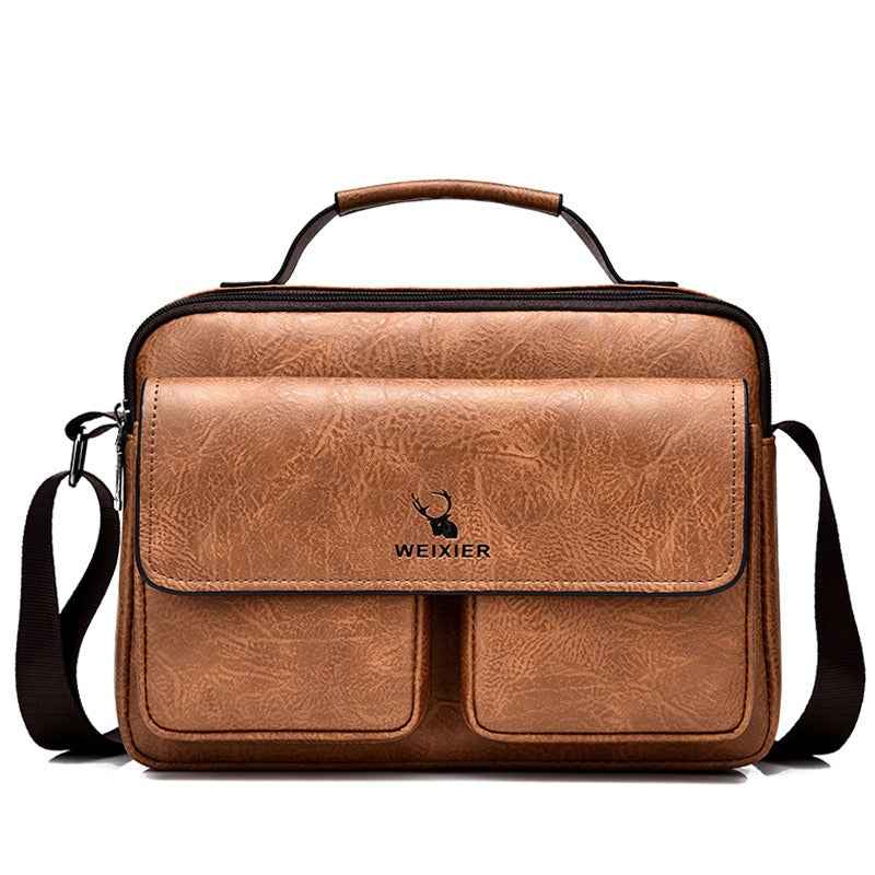 Men's Business Satchel Single Shoulder Bag Cross Body Large Capacity Single Shoulder Leisure Bag Messenger Bag - MODALIFE