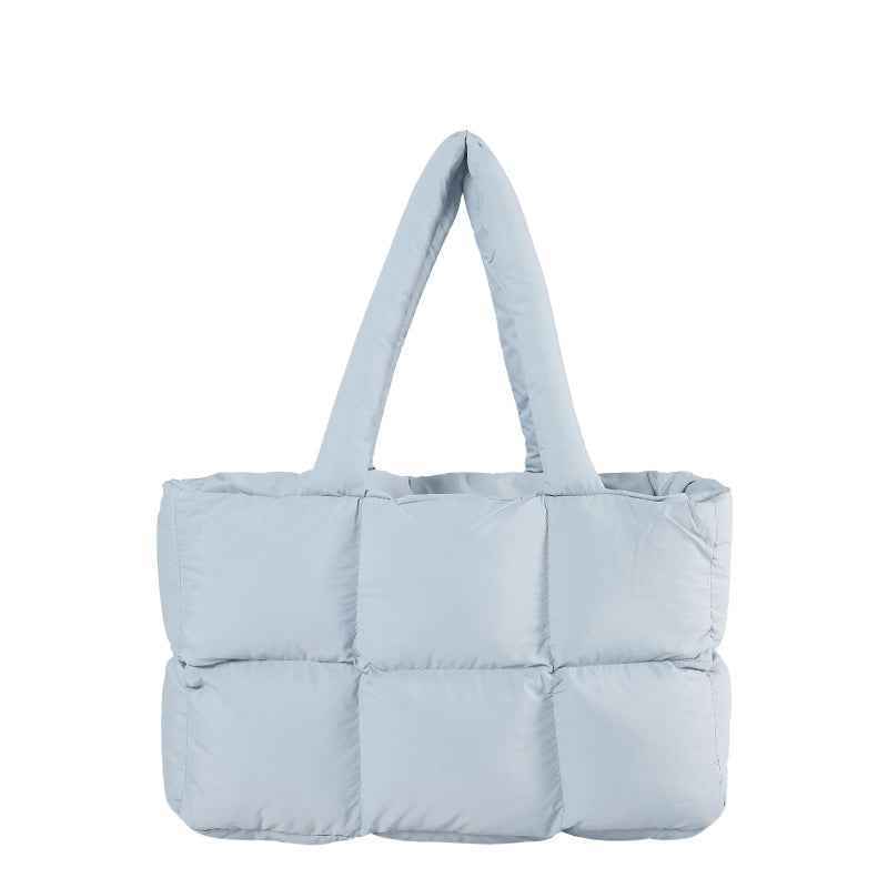 Quilted Single-Shoulder Bag Down Jacket Bag Large Capacity