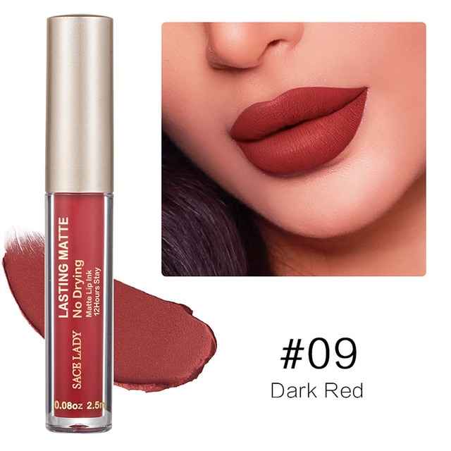 Make Up Waterproof Nude Lipstick Long Lasting Liquid Matte Lipstick Kit Lip Gloss Cosmetics Lipgloss Lip Makeup - MODALIFE