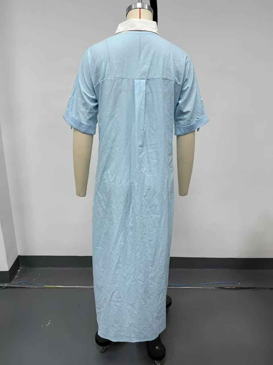 Loose short sleeved shirt skirt - MODALIFE