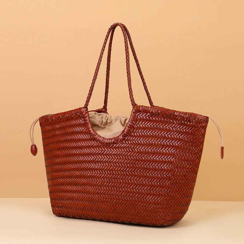 Large capacity woven bag for women