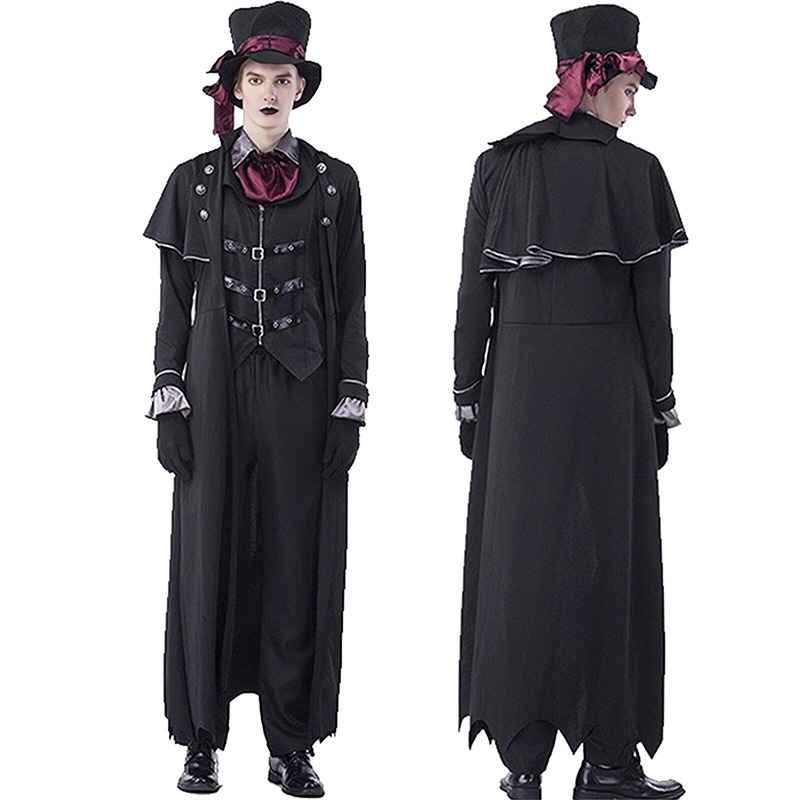 Vampire Costume Halloween Knight Performance Costume Role Play Dark Knight Anime Cosplay Costume for Men and Women - MODALIFE