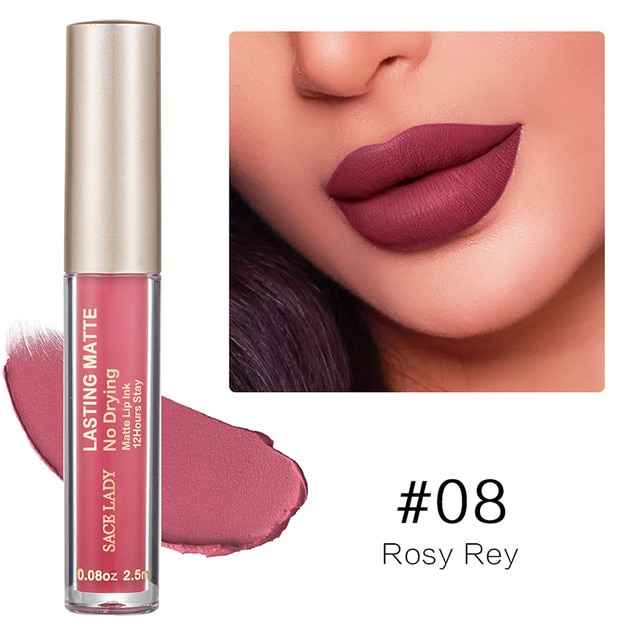 Make Up Waterproof Nude Lipstick Long Lasting Liquid Matte Lipstick Kit Lip Gloss Cosmetics Lipgloss Lip Makeup - MODALIFE