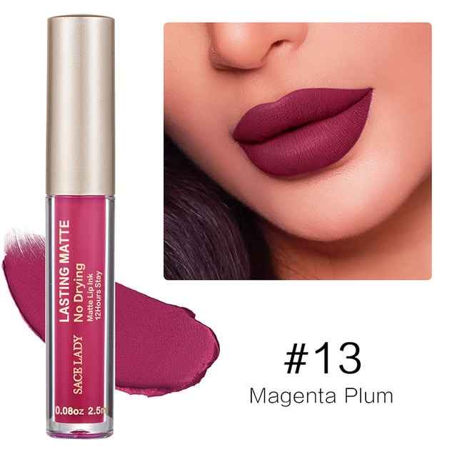 Make Up Waterproof Nude Lipstick Long Lasting Liquid Matte Lipstick Kit Lip Gloss Cosmetics Lipgloss Lip Makeup - MODALIFE