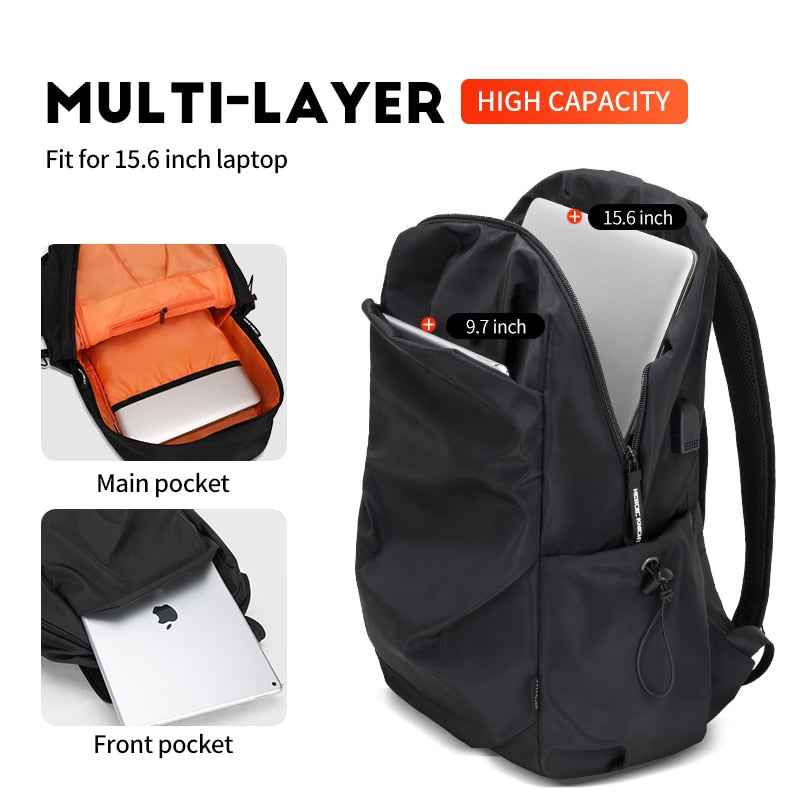 Heroic Knight Men Fashion Backpack 15.6inch Laptop Backpack Men Waterproof Travel Outdoor backpack School Teenage Mochila Bag - MODALIFE