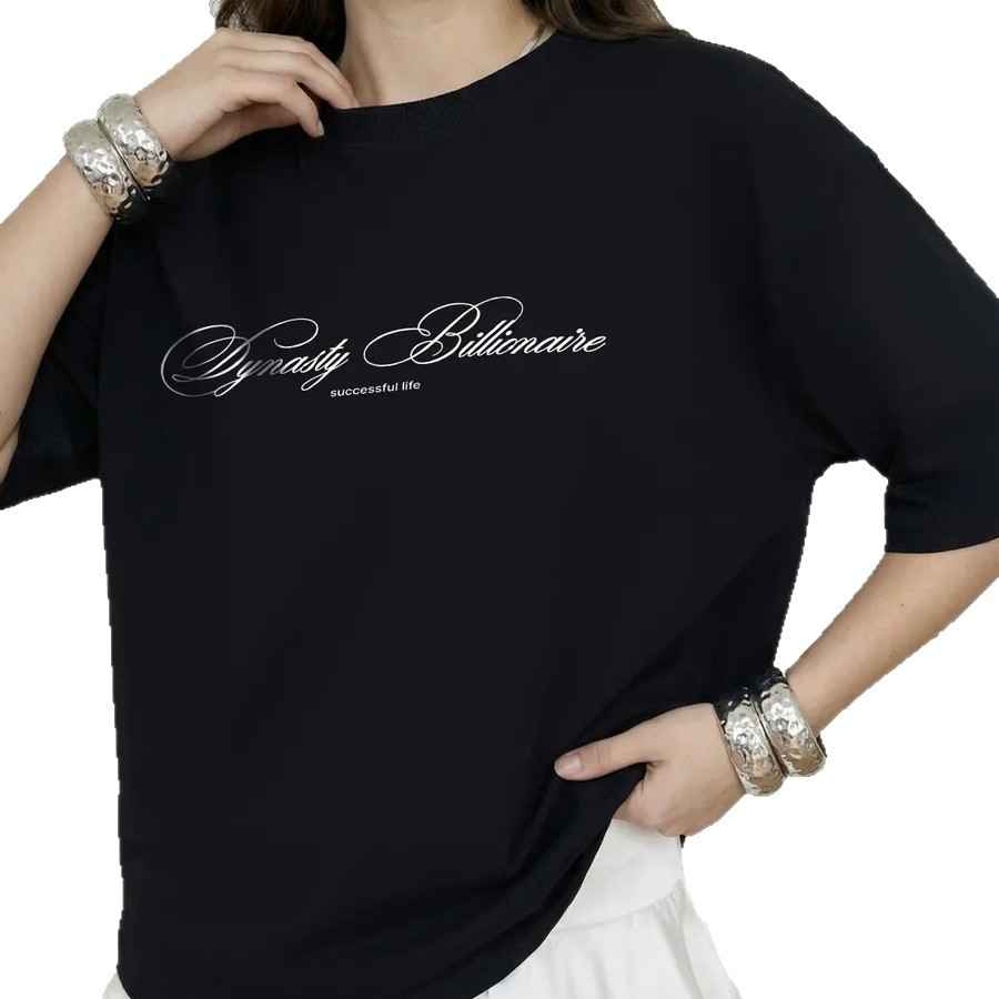 Printed loose short sleeved T-shirt top - MODALIFE