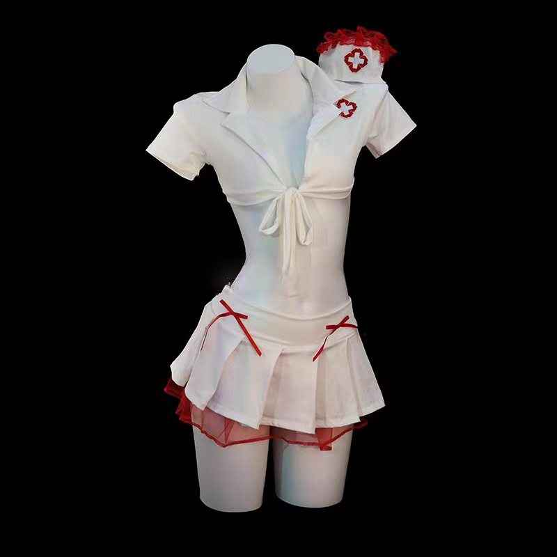 GJ Trick "Sweetheart Nurse" Sexy Costume Role Playing Clothes Small Breasts Romantic Fun Uniform qqny Underwear - MODALIFE