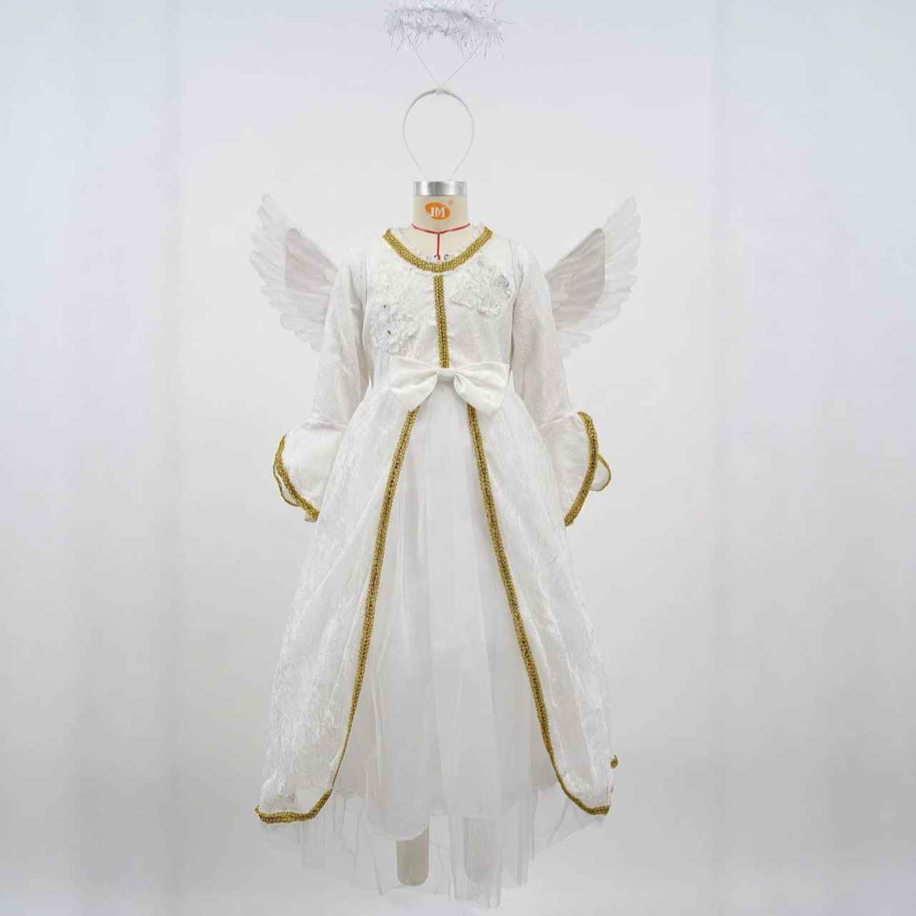 Children's Halloween Angel Princess White Angel Performance Dress, Little Girl Formal Dress for Dance and Stage Performances - MODALIFE