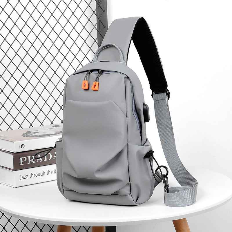 Men's sports chest bag shoulder bag simple men's crossbody bag fashionable small shoulder bag - MODALIFE